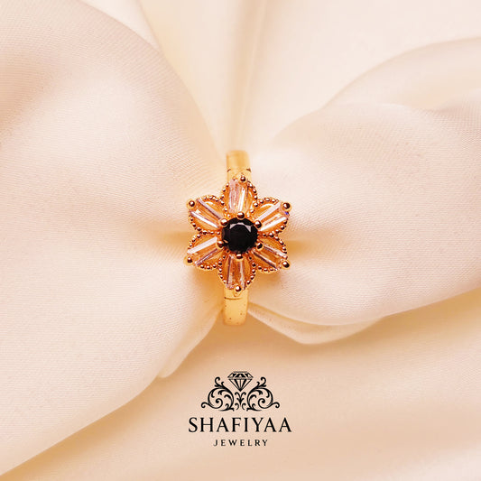 Ruby Radiance Ring (black)