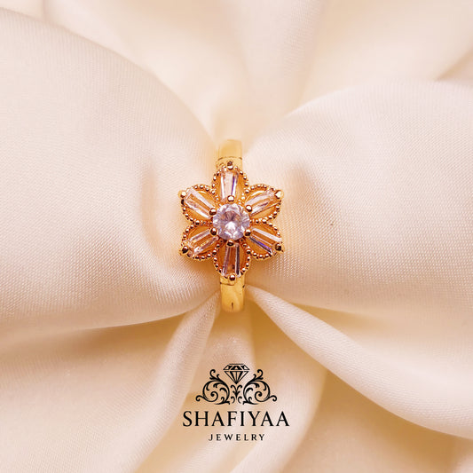 Ruby Radiance Ring (white)