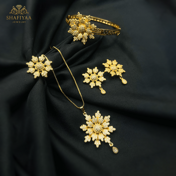 Golden Blossom Jewelry Set