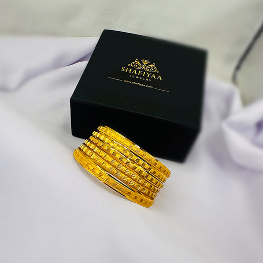 Minimalist Gold Bangle Set