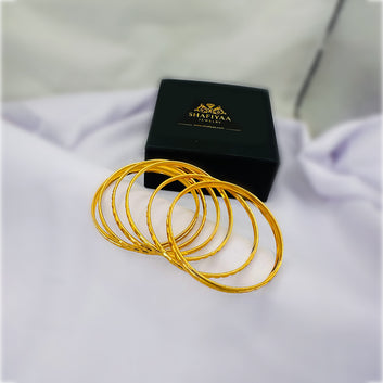 Minimalist Gold Bangle Set
