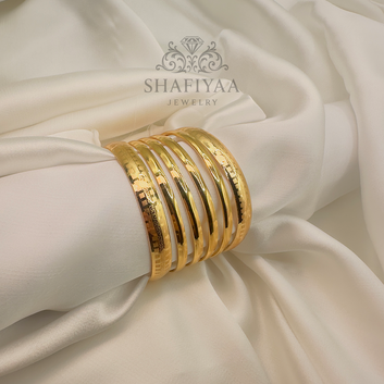 Classic Engraved Gold Bangles