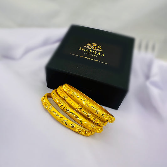 Classic Gold Bangles Set