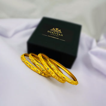 Classic Gold Bangles Set