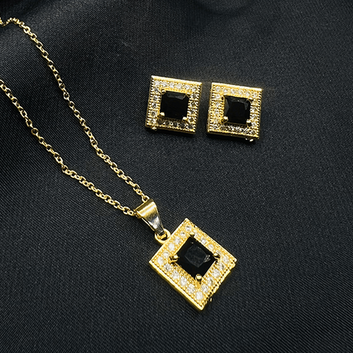 Black Onyx Luxe Square Set