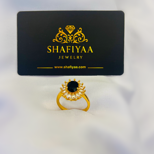 Midnight Sunburst Ring