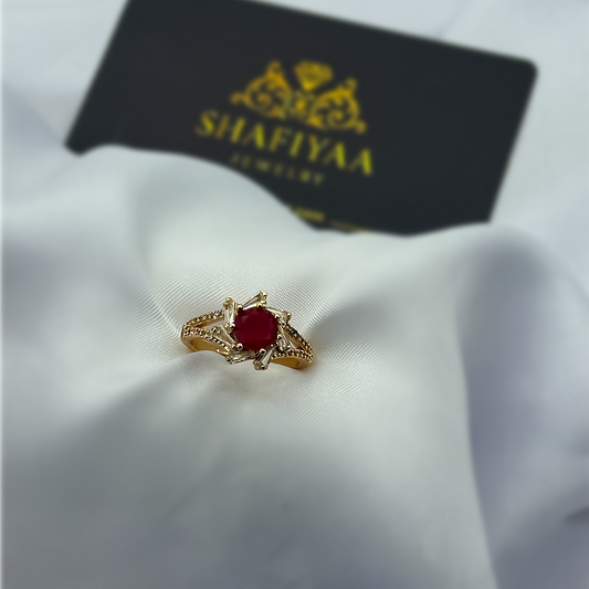 Royal Solitaire Statement Ring (Rose Gold)
