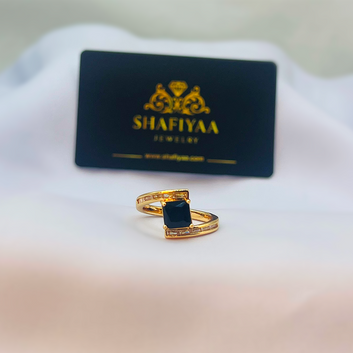 Midnight Elegance Sleek Ring