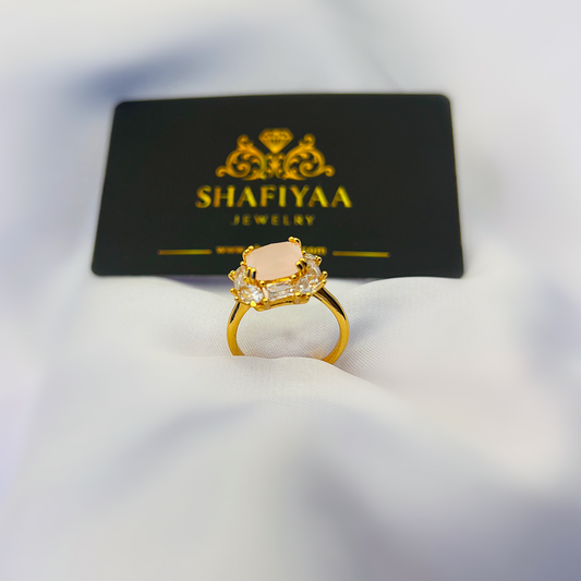 Blush Princess Emerald Ring