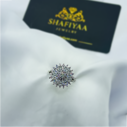 Royal Blue Sunburst Ring (Pink)