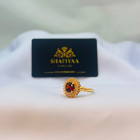 Ruby Halo Ring